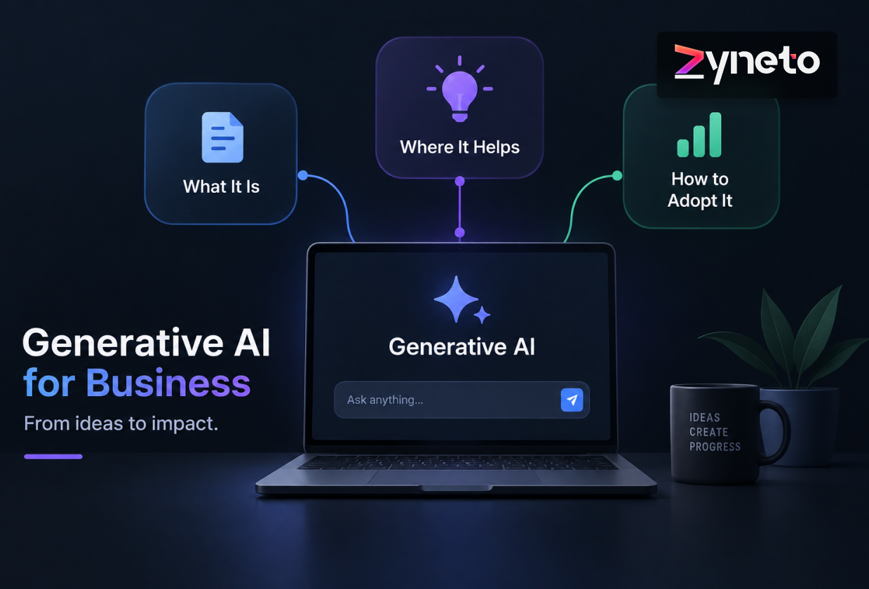Generative AI for Business: What It Is, Where It Helps, and How to Adopt It