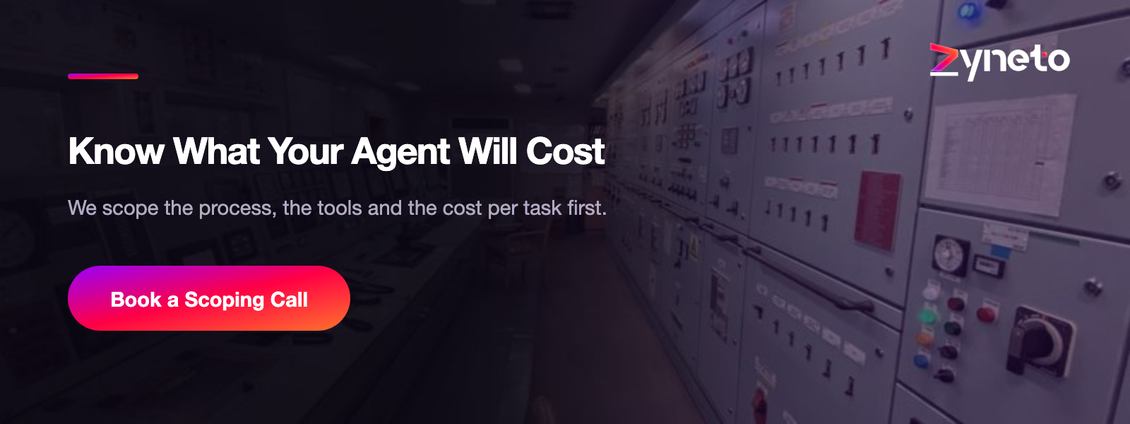 Book a free AI agent scoping call with Zyneto