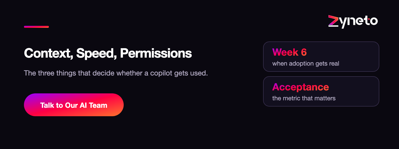 Talk to the Zyneto AI copilot development team