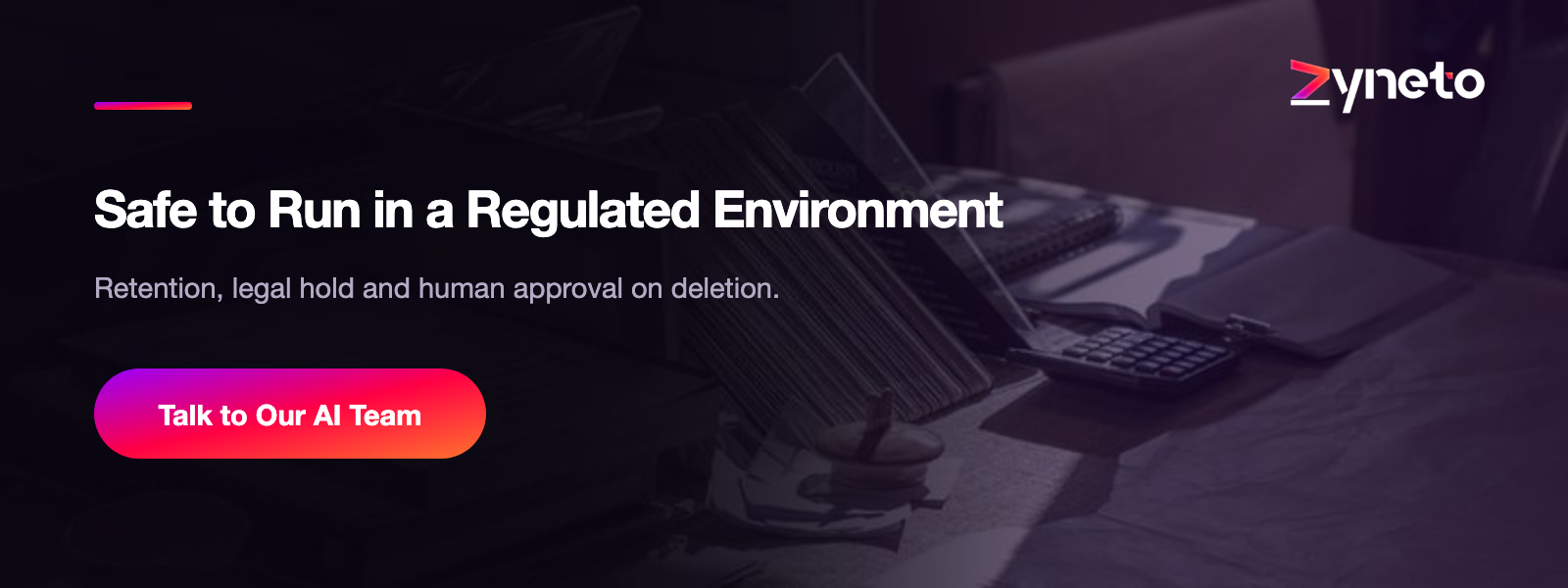 Talk to the Zyneto AI document management team