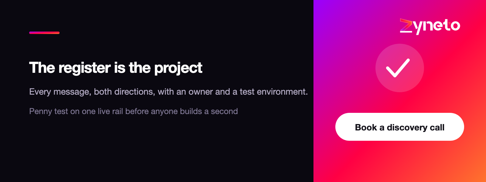 The integration register is the project