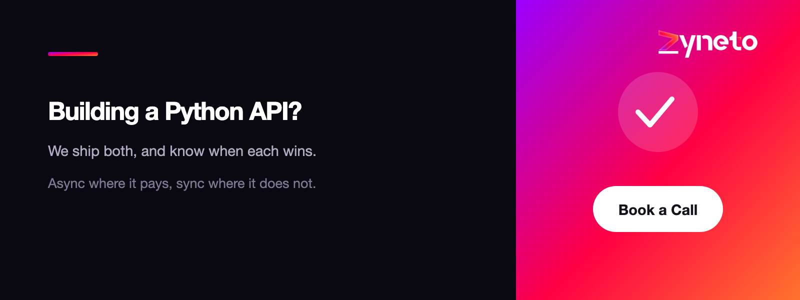 Building a Python API?