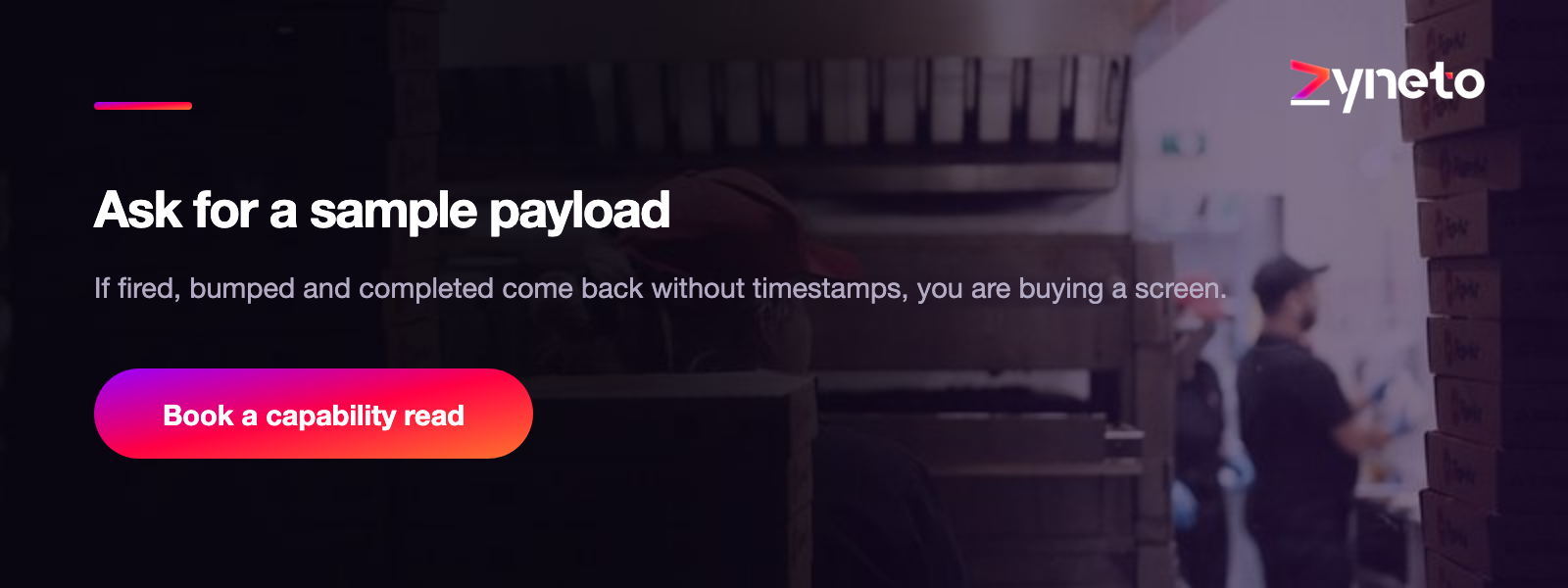 Ask your KDS vendor for a sample payload