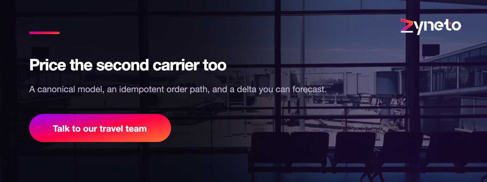 Price the second carrier, not just the first