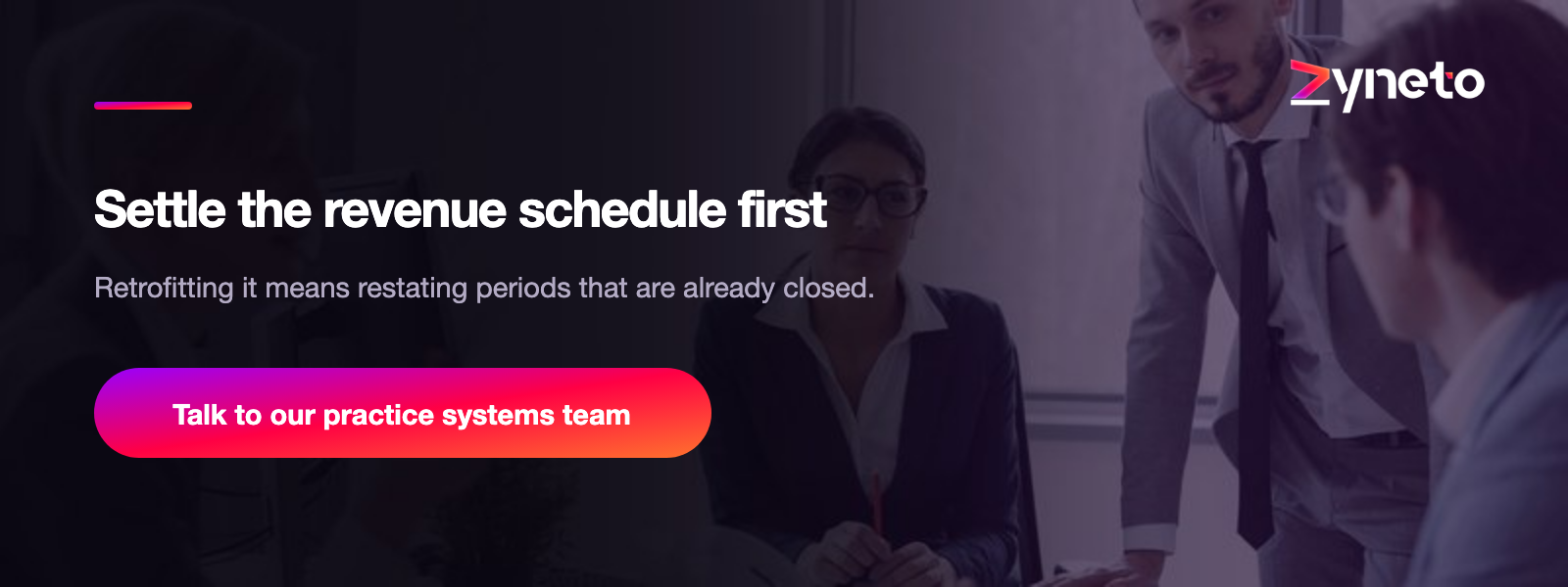 Settle the revenue schedule question first