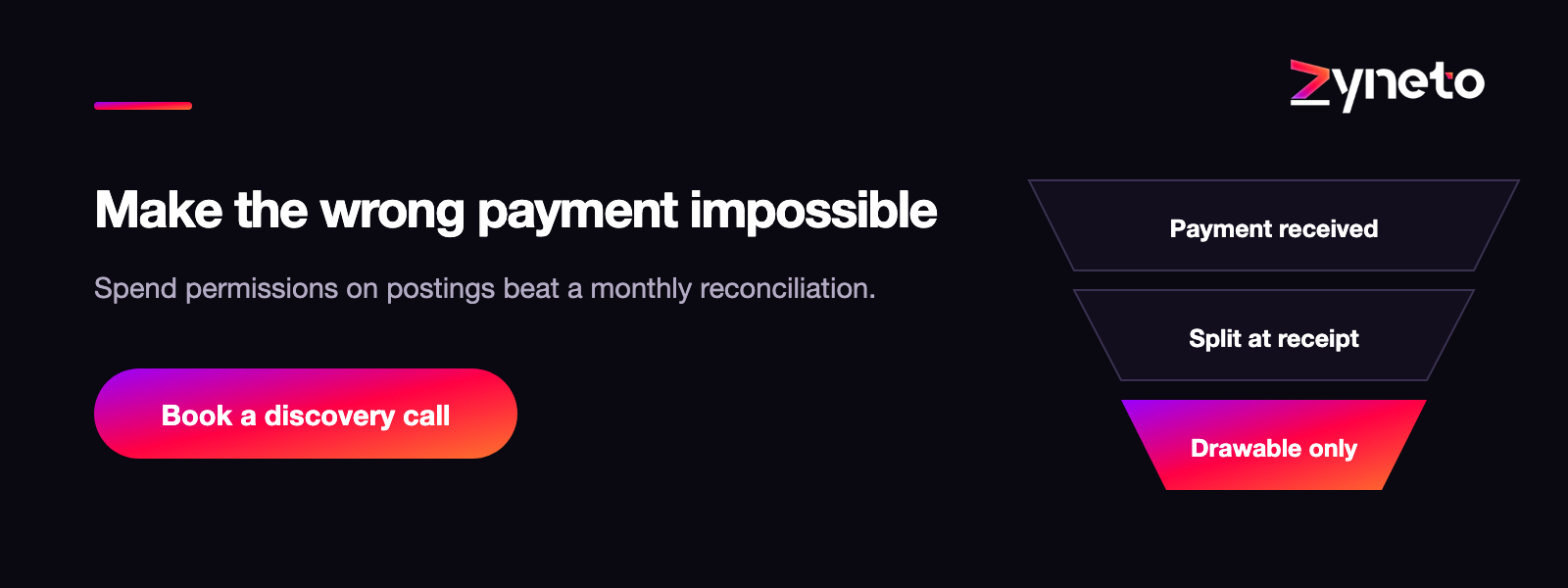 Make the wrong payment impossible, not detectable